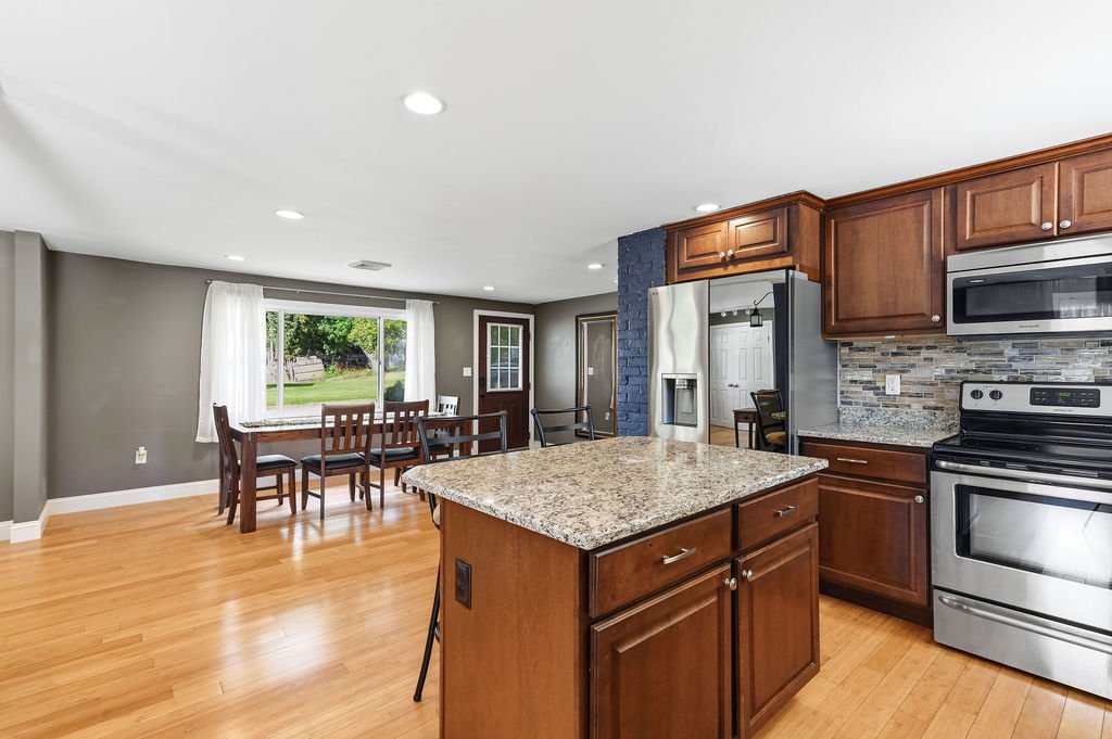 Kitchen to dining at 25 Marie Ave, Brockton